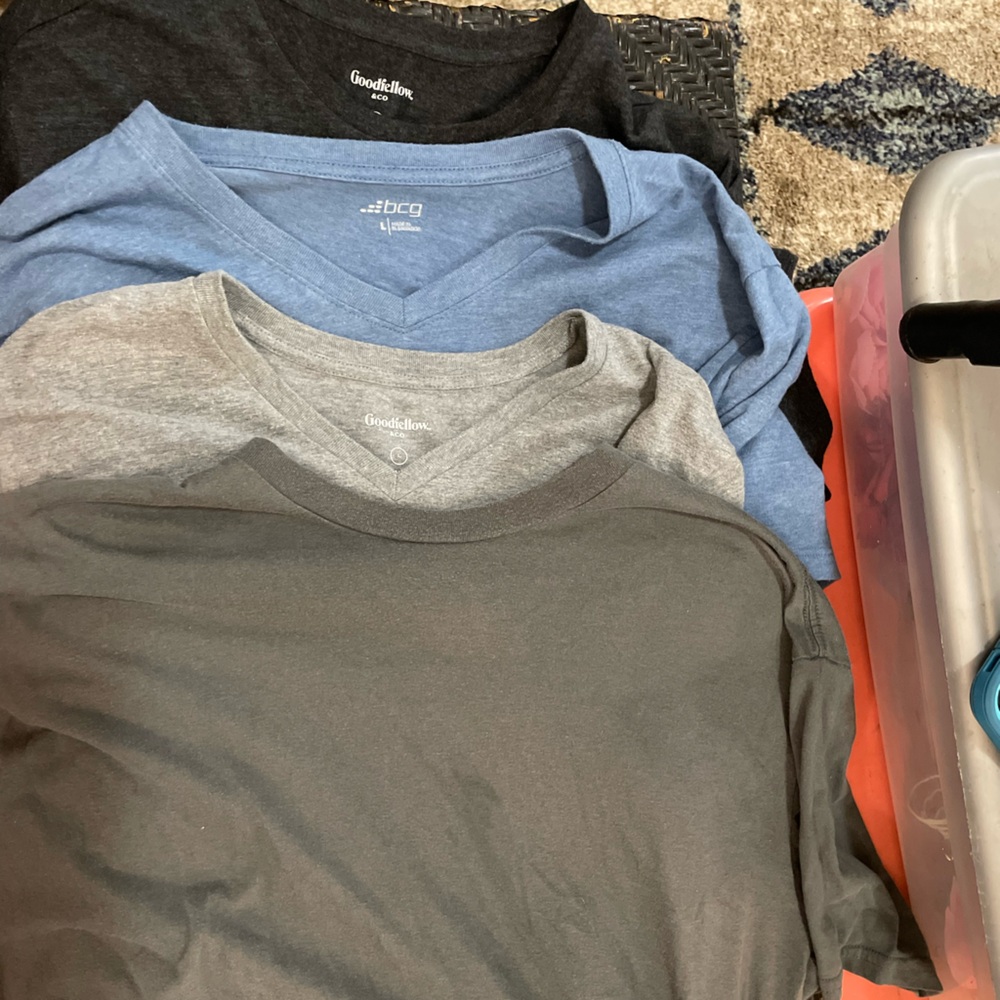 Goodfellow & Co Men's T-Shirt Set in Gray and Blue